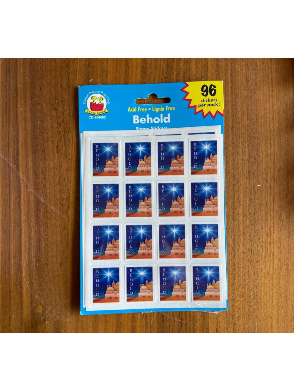 Behold Shape Christian  Stickers Christian Products By Carson Dellosa Publishing